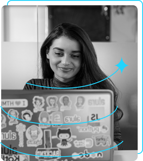 picture of Joana Santos coding